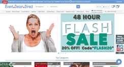 Desktop Screenshot of eventdecordirect.com